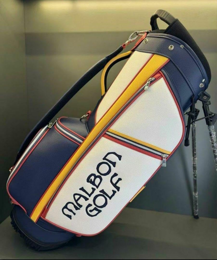 マルボン Malbon ゴルフバッグキャディバッグ 男女兼用 ネイビー Amazon | マルボンゴルフ malbon キャディバッグ スタンド型バッグ